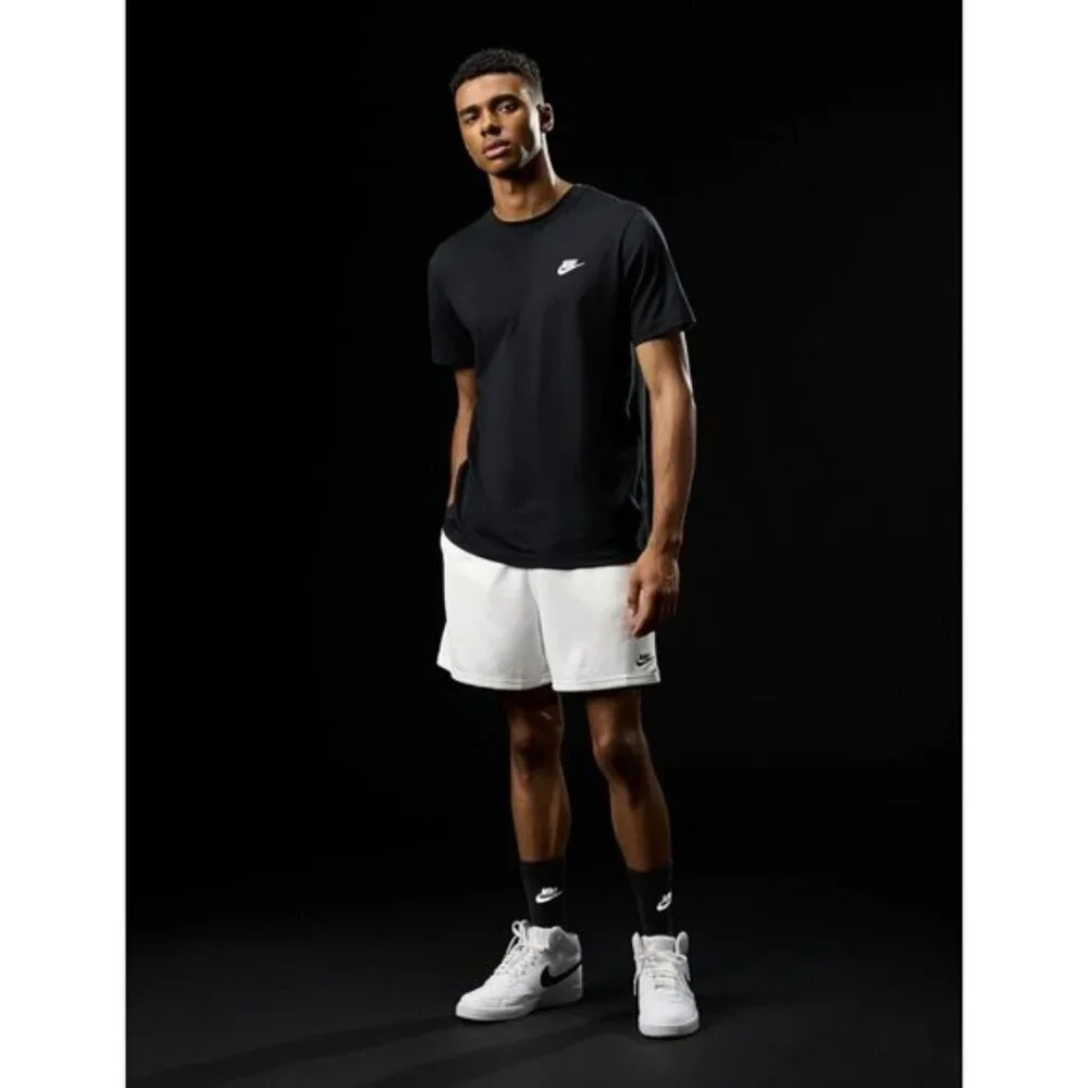 🆕Nike Men's White/Black/White Court Vision Mid Next Nature Fashion Sneakers